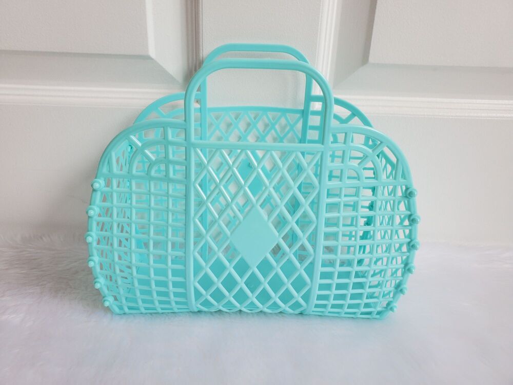 80s Retro Style Jelly Bag Blue