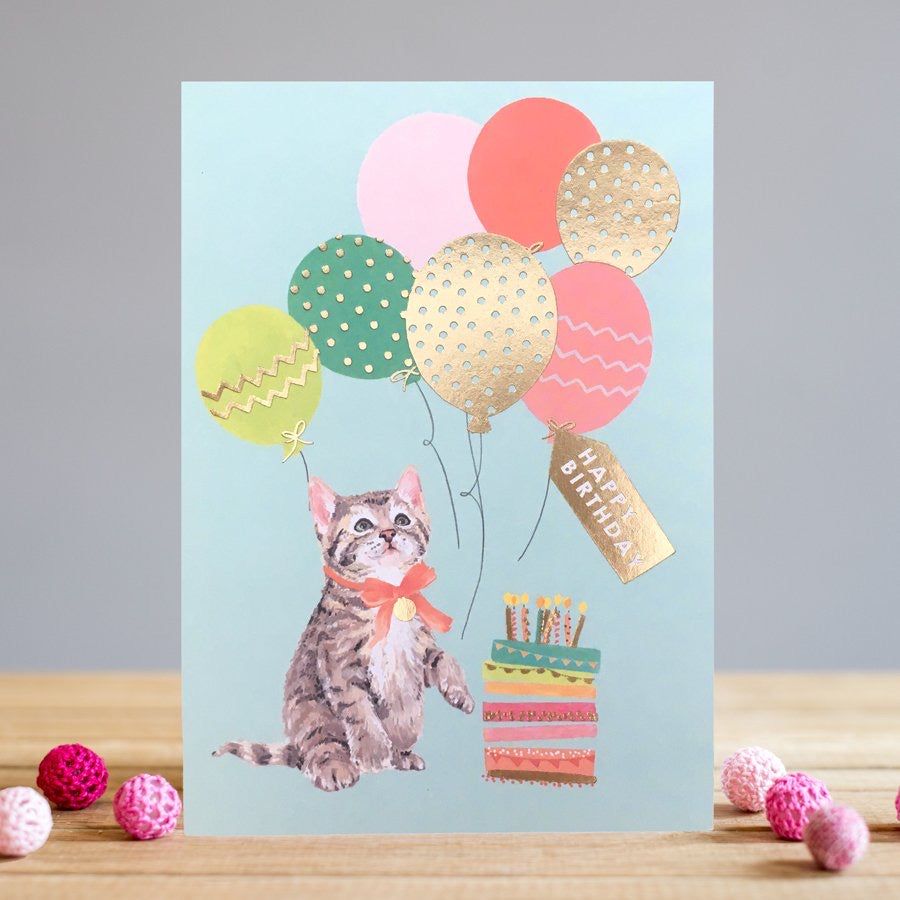 Cat birthday card