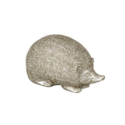 Gold resin hedgehog