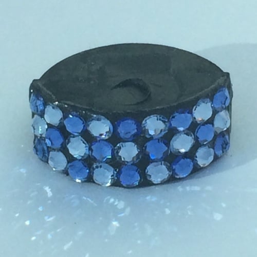 Violin/Viola Mute - 2 Colour Check - Sapphire & Light Sapphire
