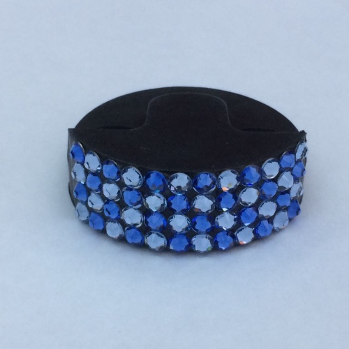 Cello Mute - 2 Colour Check - Sapphire & Light Sapphire
