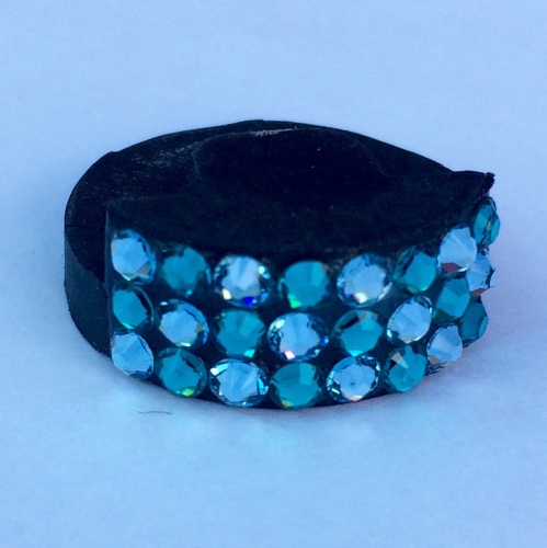 Violin/Viola Mute - 2 Colour Check - Aquamarine & Blue Zircon