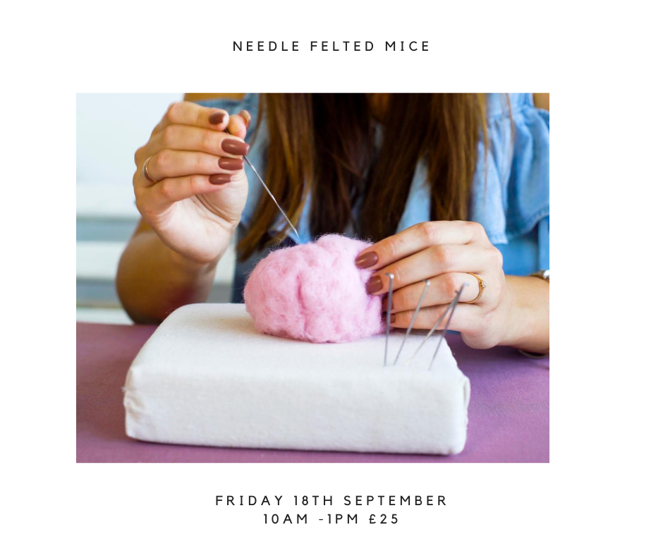 needlefelting craft at The Craft Studio in Pewsey