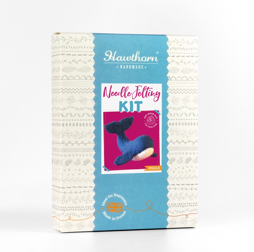 Hawthorn Handmade whale  needle felting kit