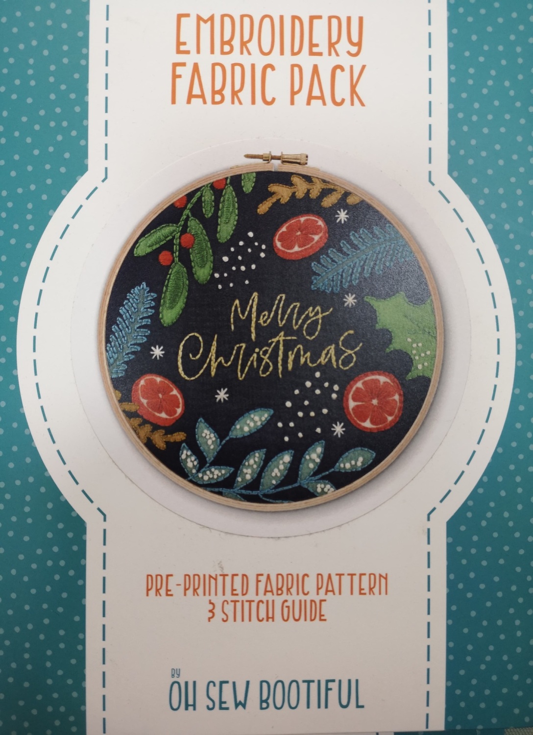 embroidery fabric pack by Oh Sew Bootiful - Merry Christmas