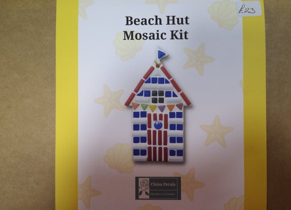 Beach hut mosaic Kit by China Petals