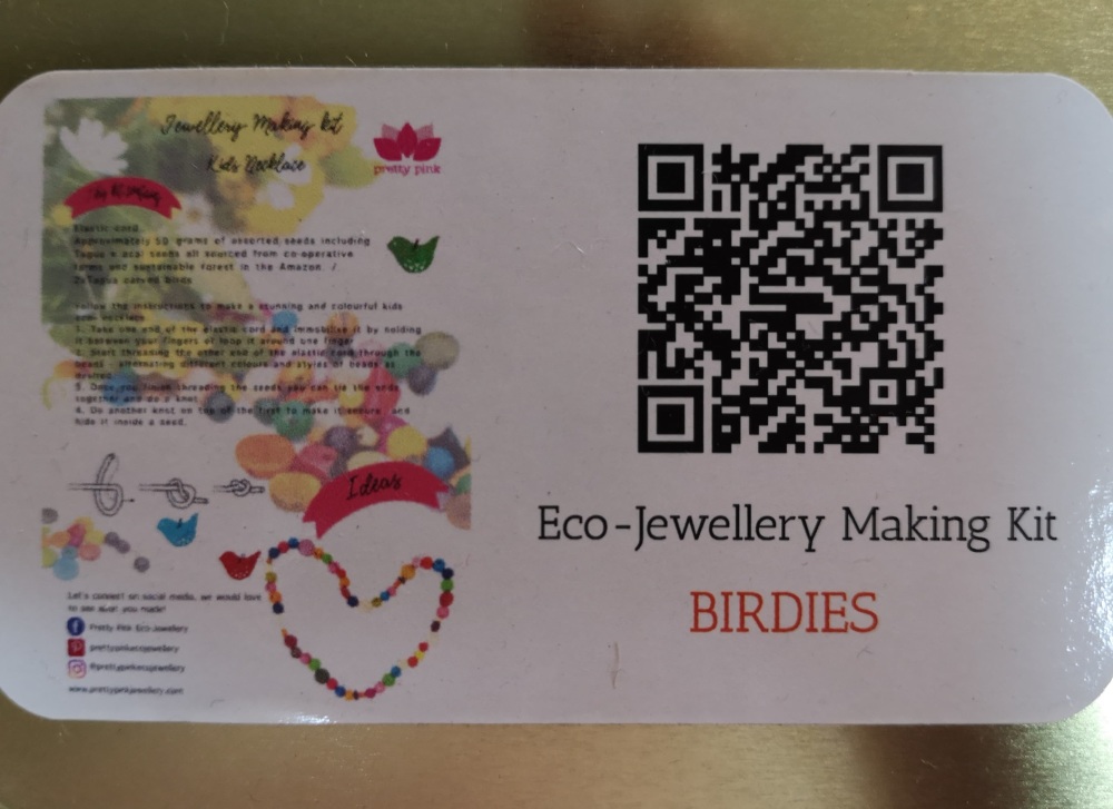 eco jewellery making kit -  birdies