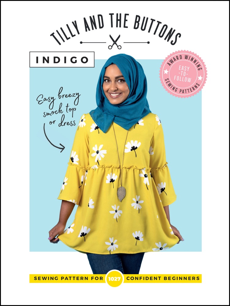 INDIGO SMOCK TOP + DRESS Printed Sewing Pattern