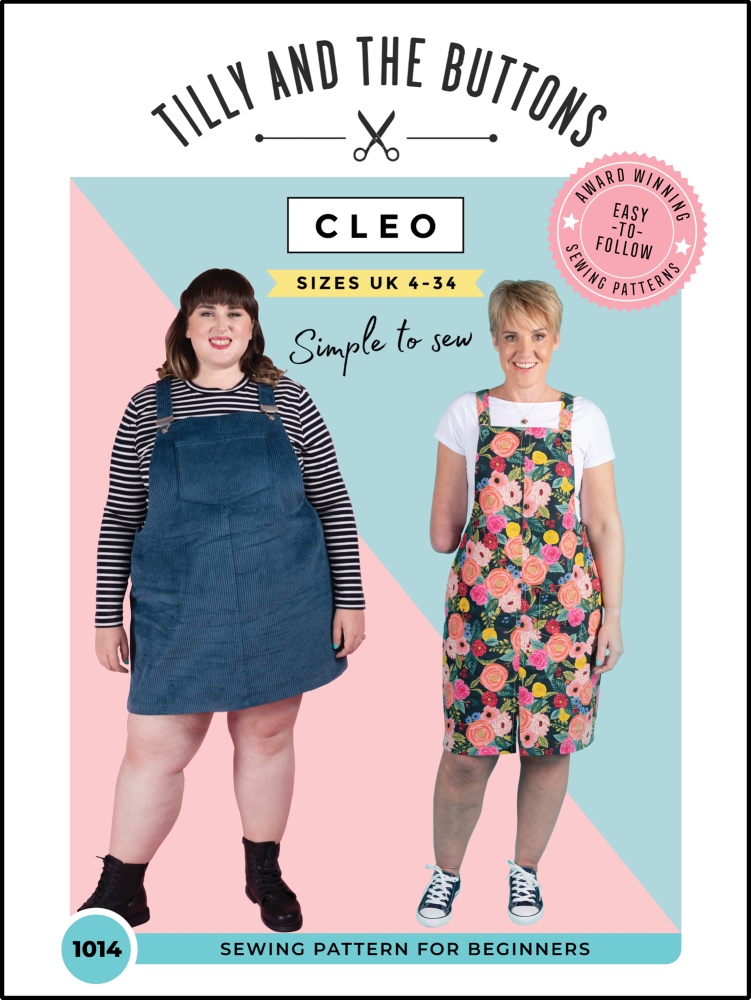 CLEO PINAFORE + DUNGAREE DRESS Printed  Sewing Pattern by Tilly and the But