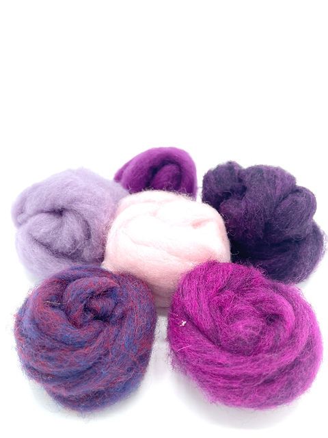 Feather felts slivers wool bundle bevvies