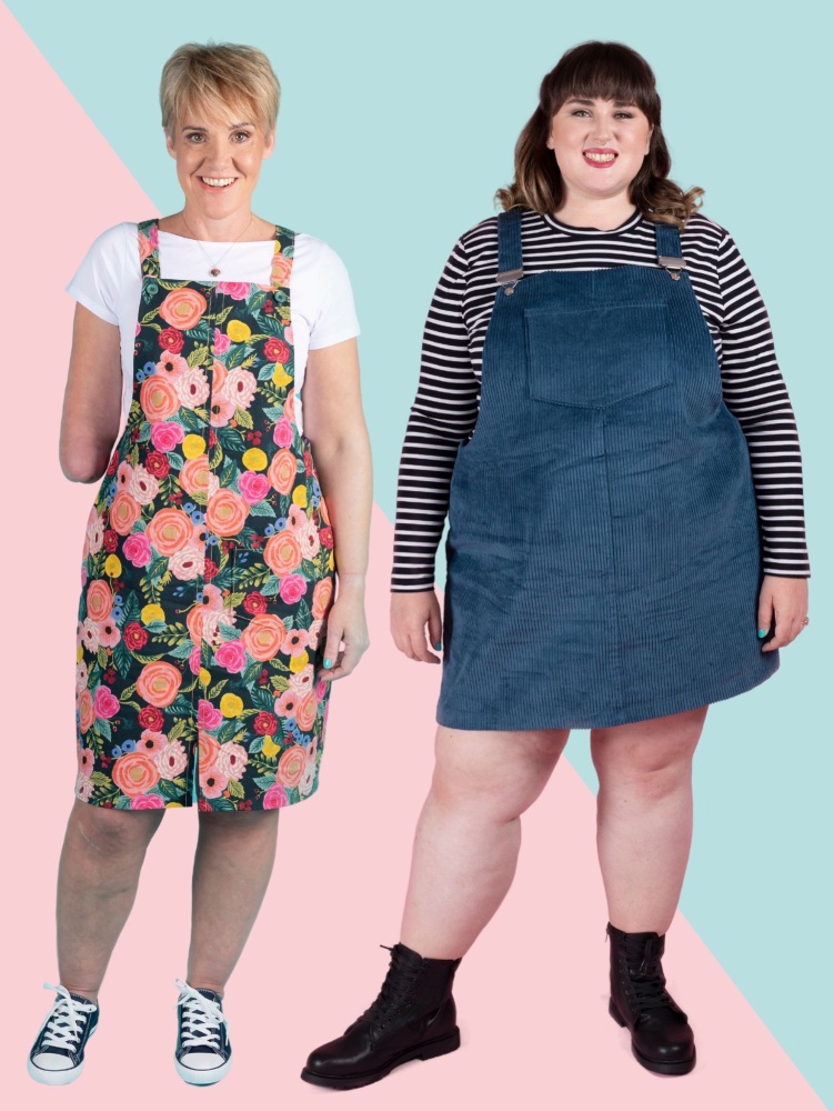 CLEO PINAFORE + DUNGAREE DRESS Printed  Sewing Pattern by Tilly and the Buttons