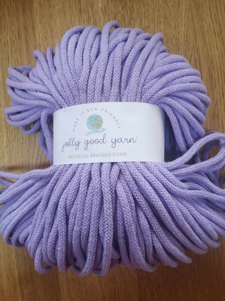 recycled braided cord by Jolly Good Yarn - Lifton lilac