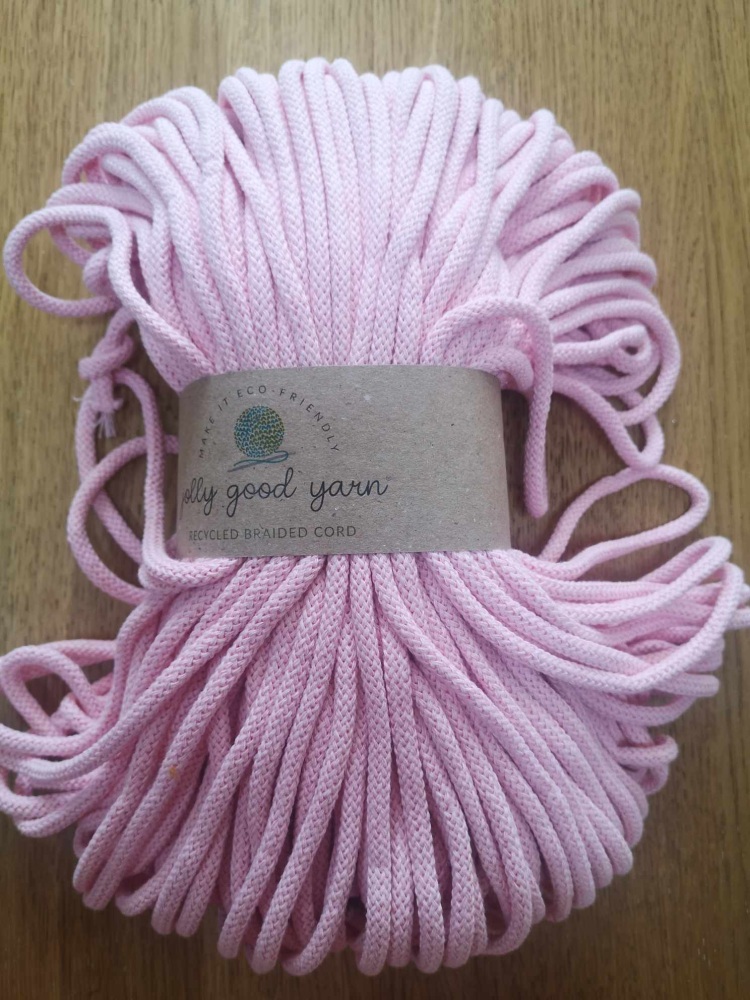 recycled braided cord by Jolly Good Yarn - Bideford pink