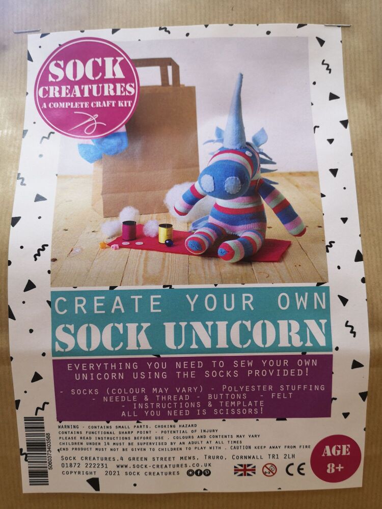 Create your own sock unicorn