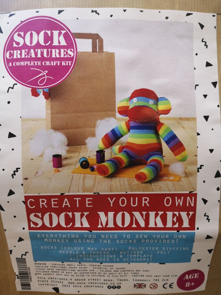 Create your own sock monkey