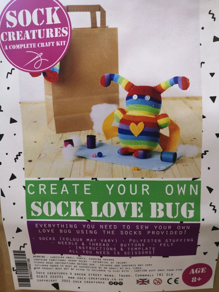 Create your own sock love bug