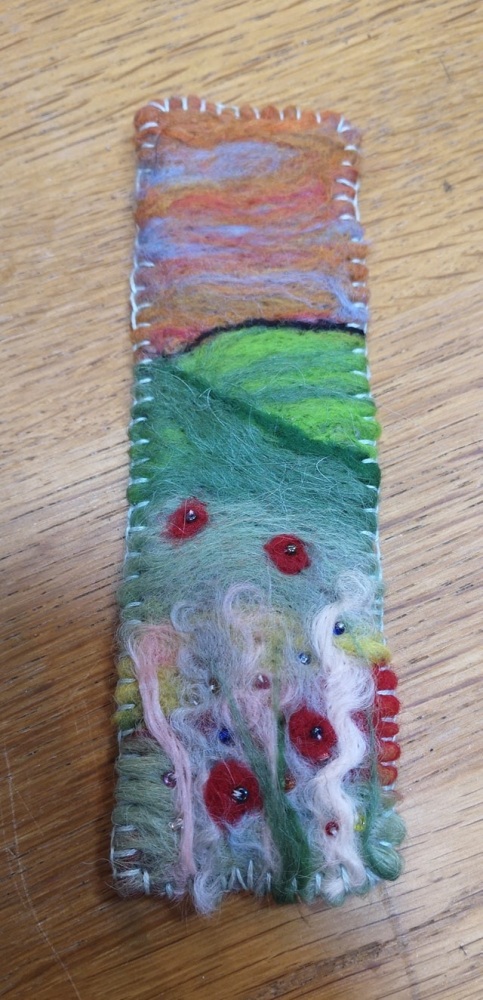 needle felted bookmarks Monday 2nd December 6pm - 8pm