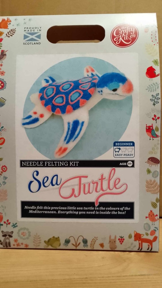 Sea turtle needle felting kit