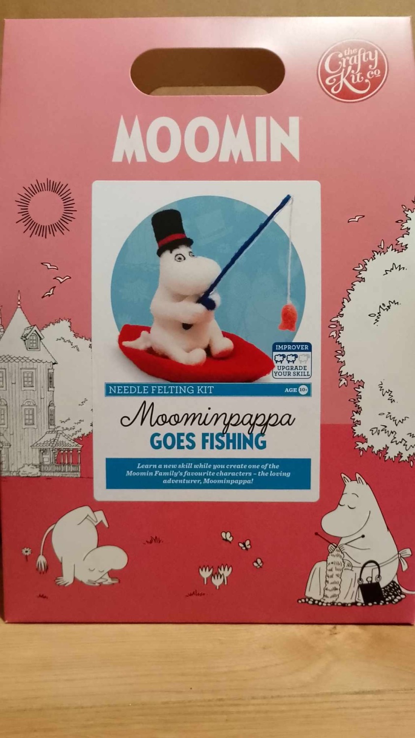 Moominpappa goes fishing needle felting kit