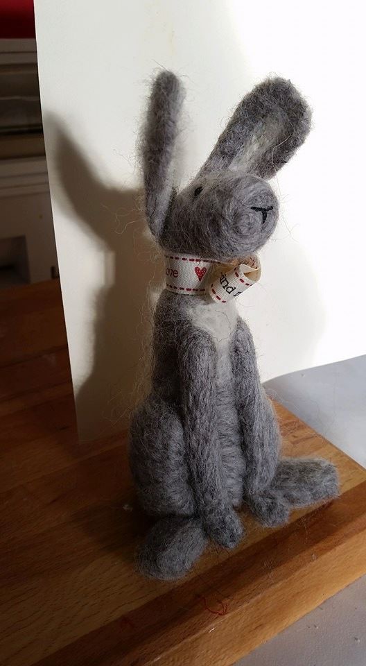 needle felted hares Friday 27th June 6pm -10pm