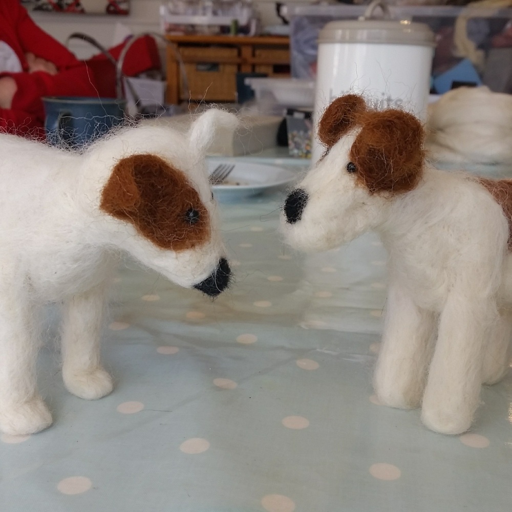 Needle felted dogs workshop Wednesday 18th March 2pm - 6pm