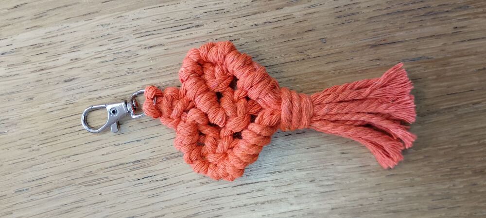 Macrame heart keyrings Wednesday 8th April 2pm -3.30pm
