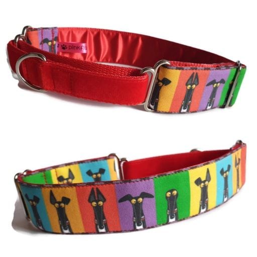 *NEW* Richard Skipworth 'Red Semaphore Ears' Fabric Collars  **Made to Order**