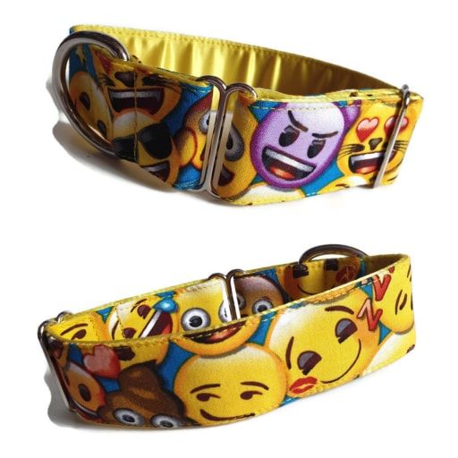 1.5" All the Emojis Whippet House Collar 