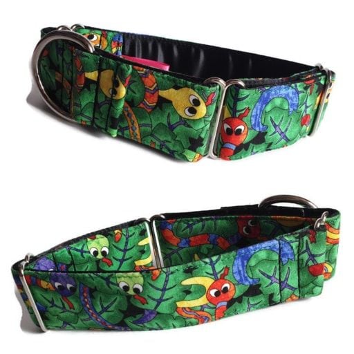 1.5" Snakes Whippet Martingale Collar
