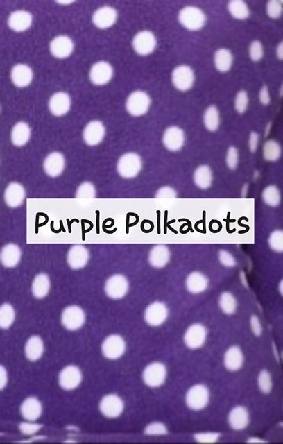 purple polkadots fleece