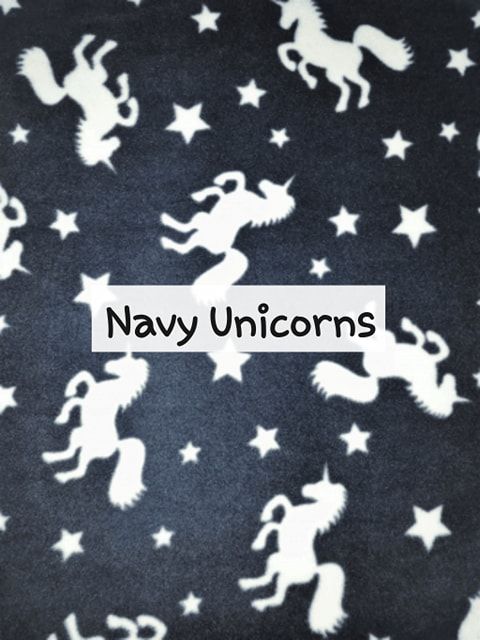 navy unicorns fleece
