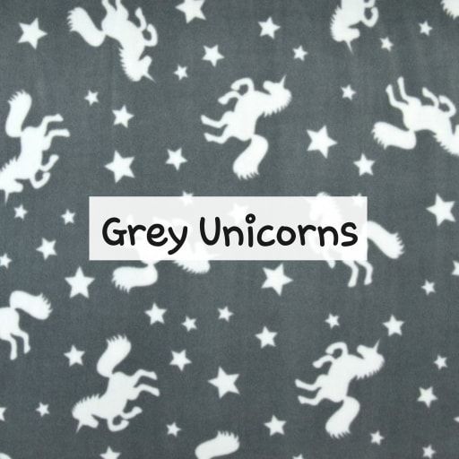grey unicorns fleece