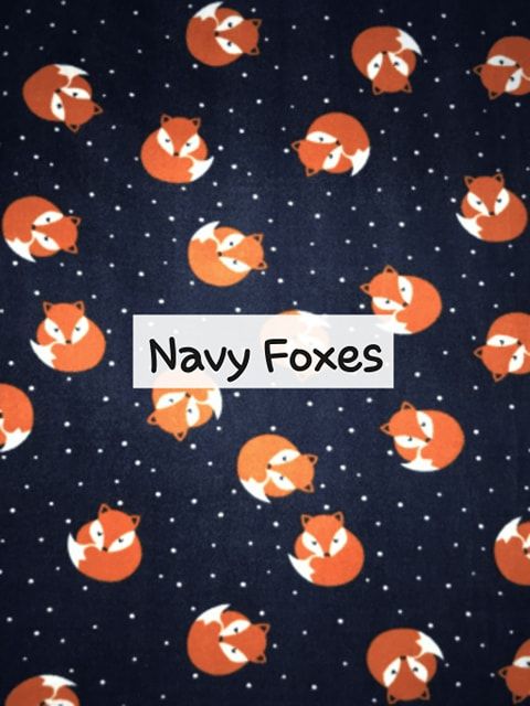 navy foxes fleece