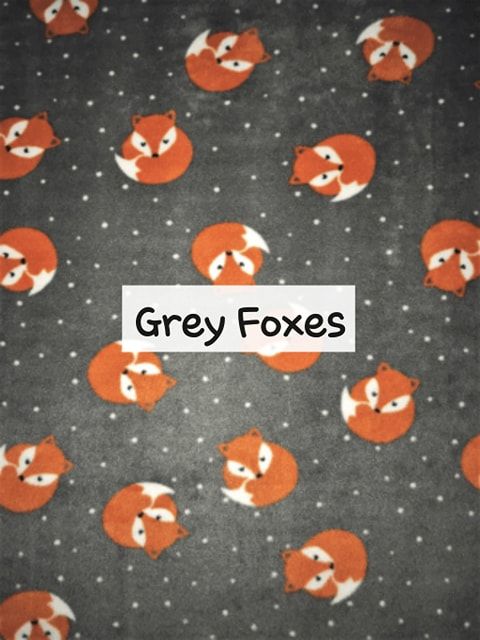 grey foxes fleece