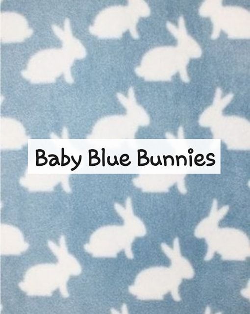 baby blue bunnies fleece