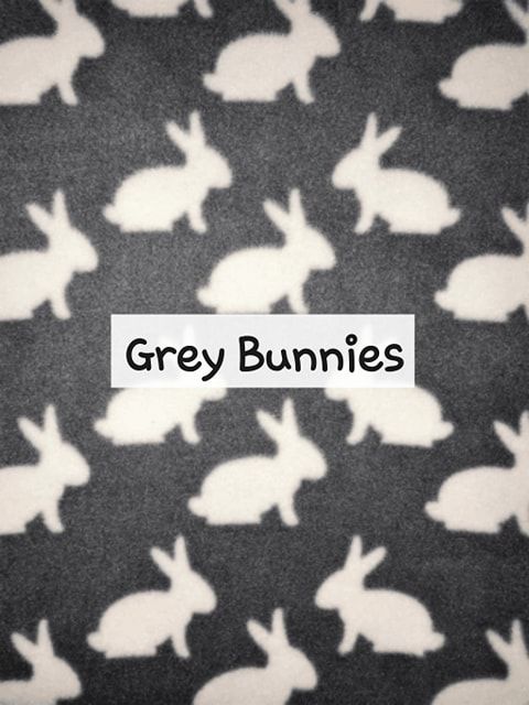 grey bunnies fleece
