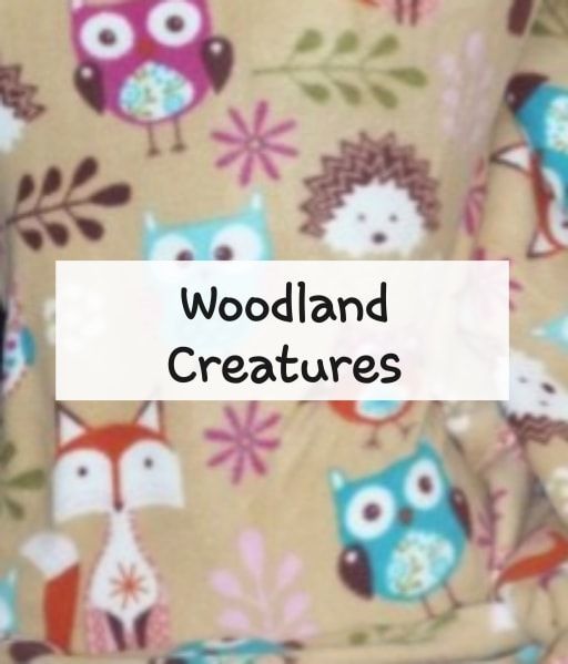 woodland creatures fleece