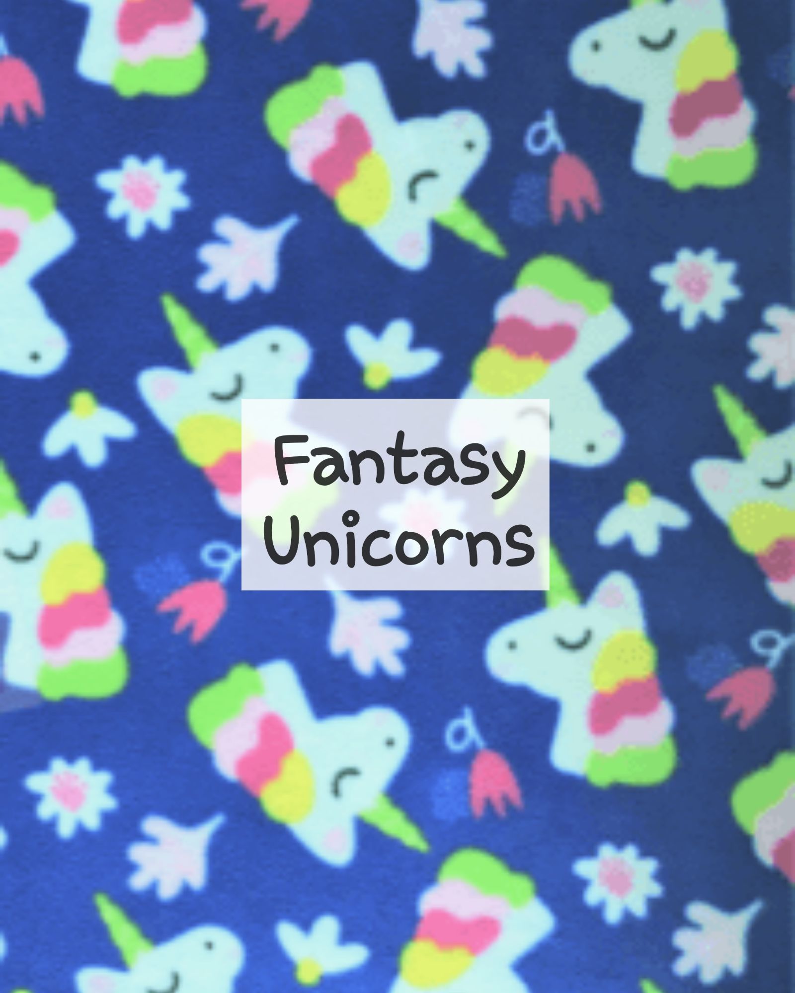 Fantasy Unicorns Fleece 