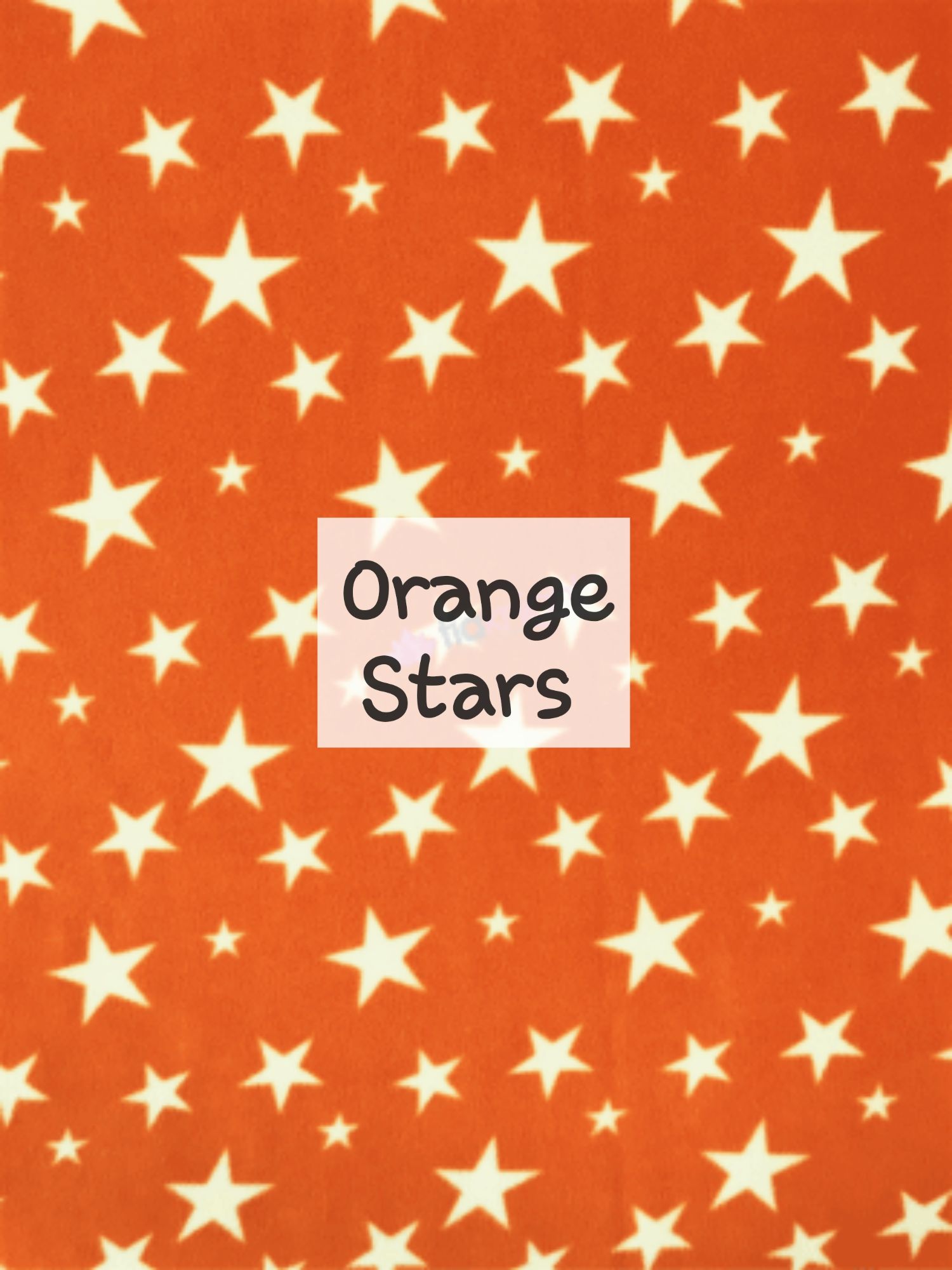 orange Stars fleece 