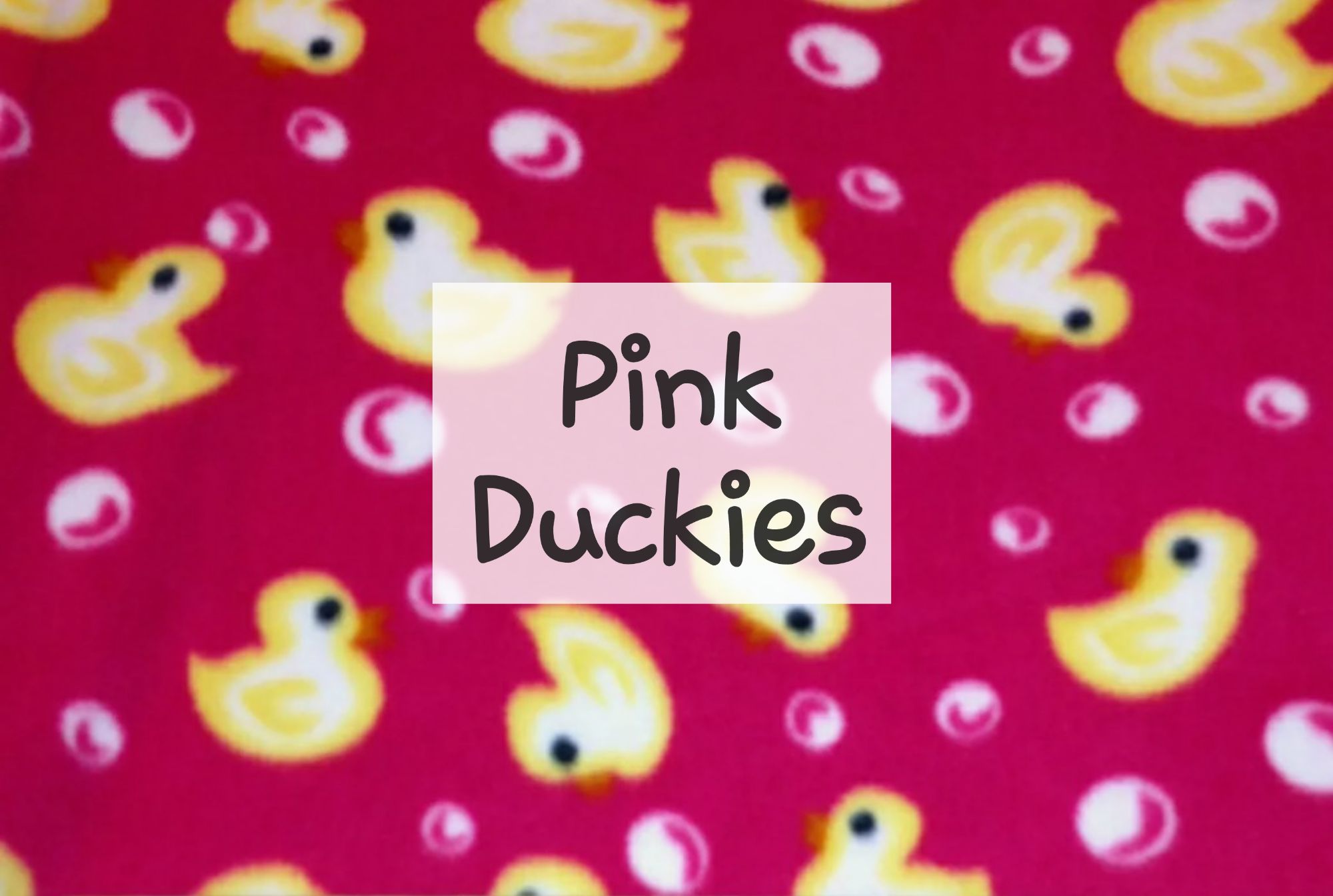 Pink Duckies Fleece