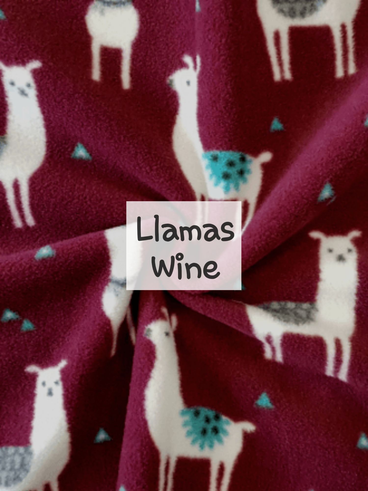 Llamas Wine Fleece