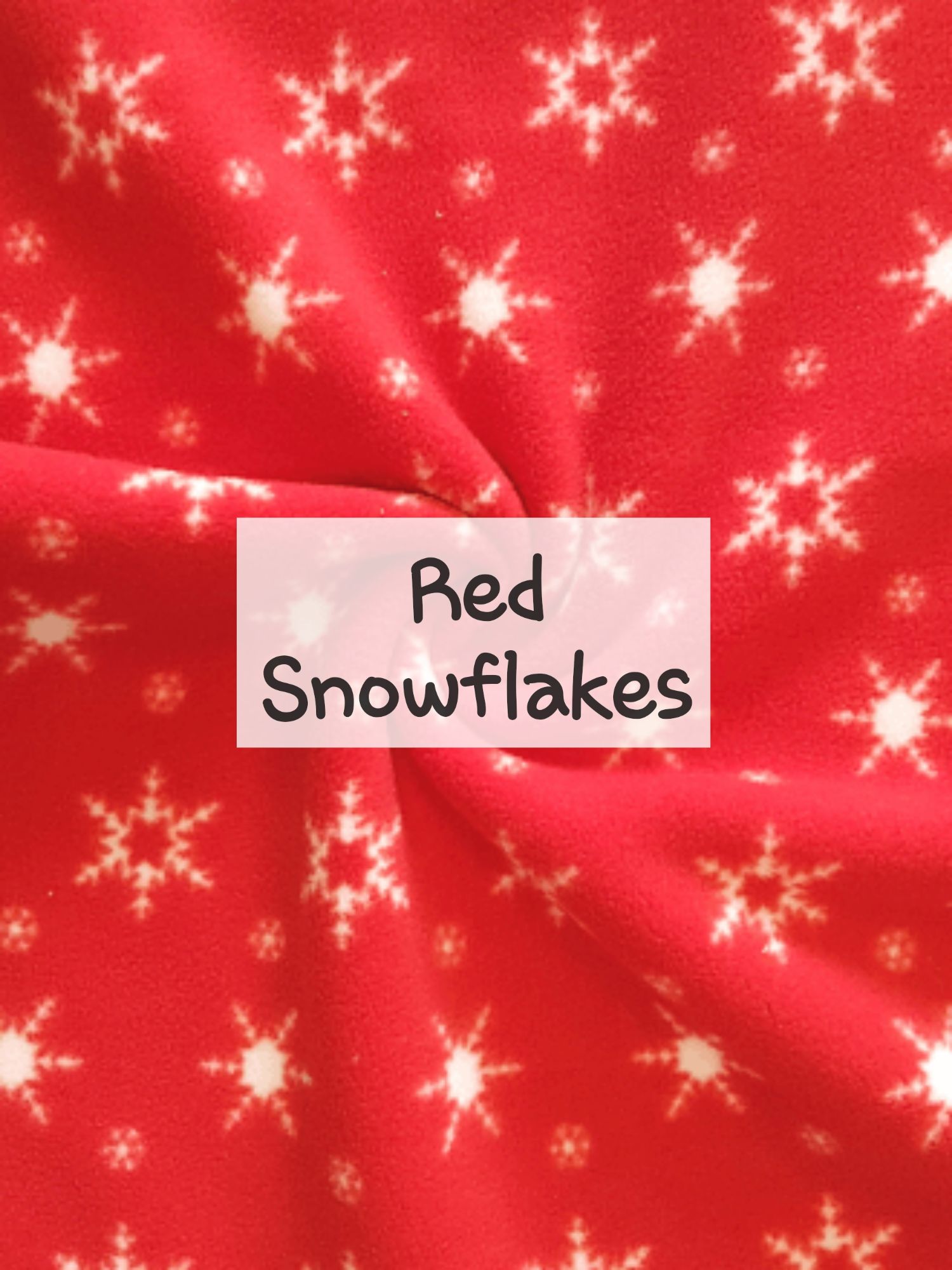 Red Snowflakes fleece 
