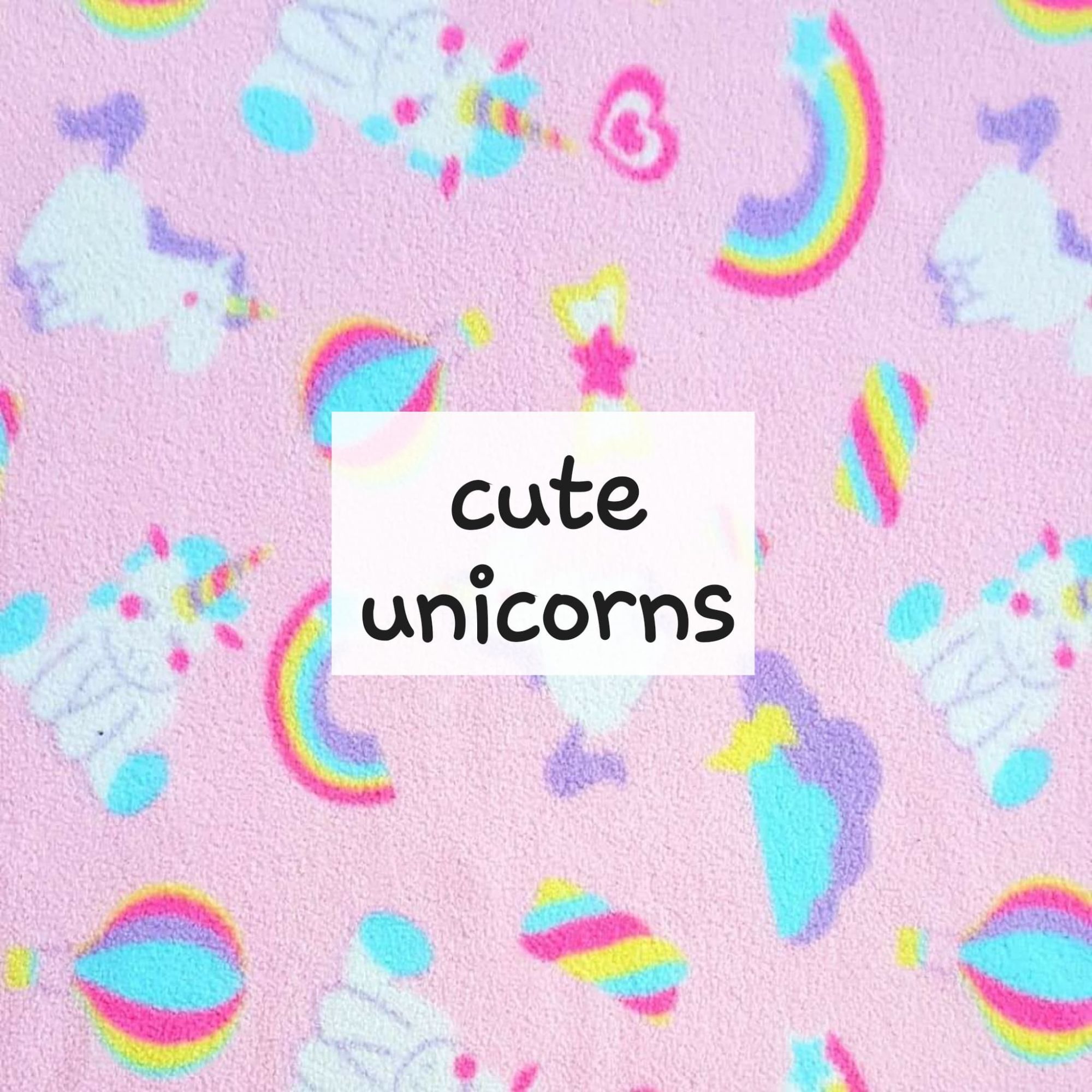 cute unicorns fleece