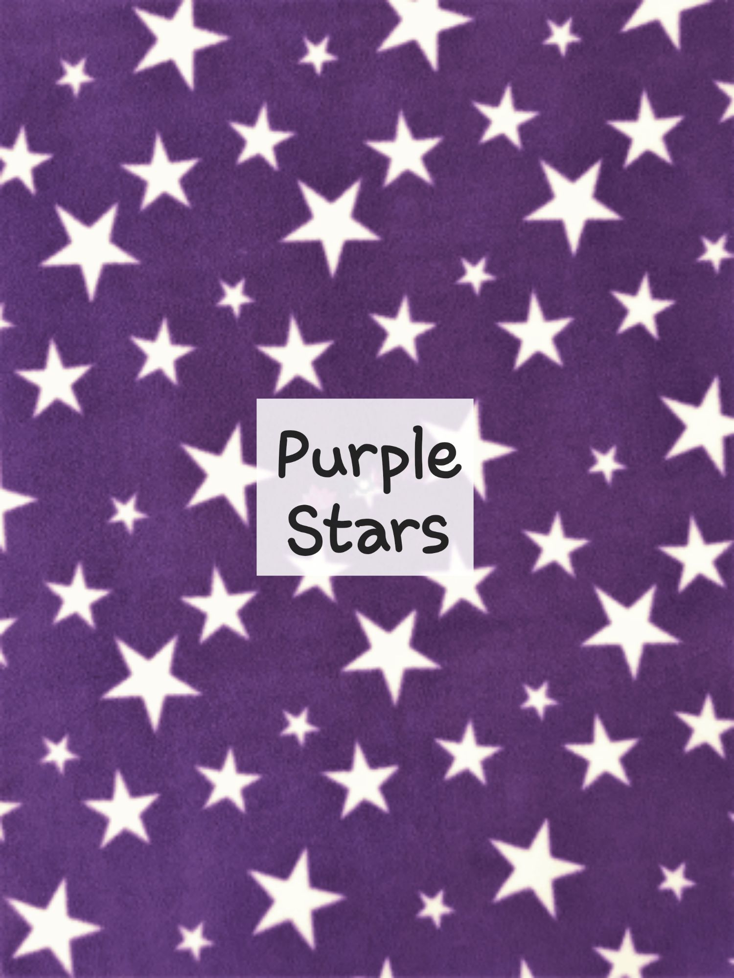 Purple stars fleece 