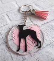 Hound Silhouette Keyrings **Made to Order**