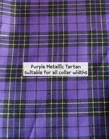 purple metallic tartan