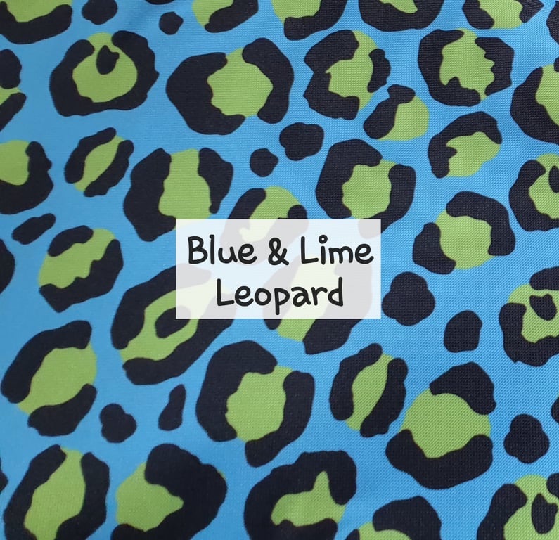 Blue & Lime Leopard