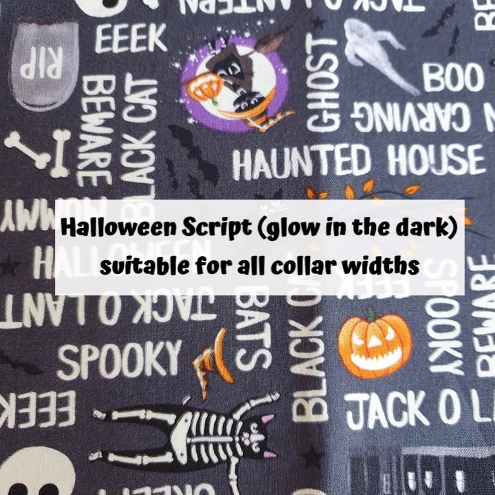 Halloween Script (glow in the dark)