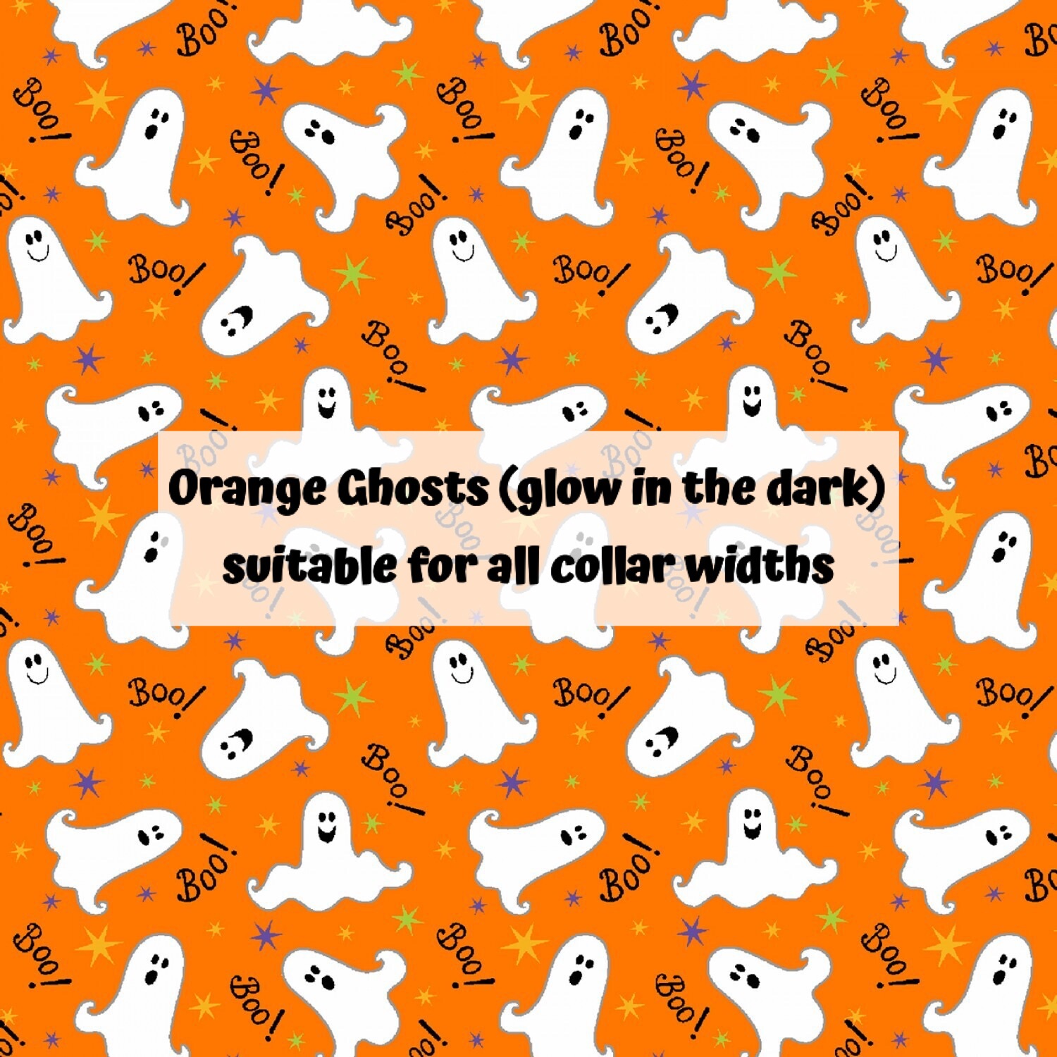 Orange Ghosts (glow in the dark)