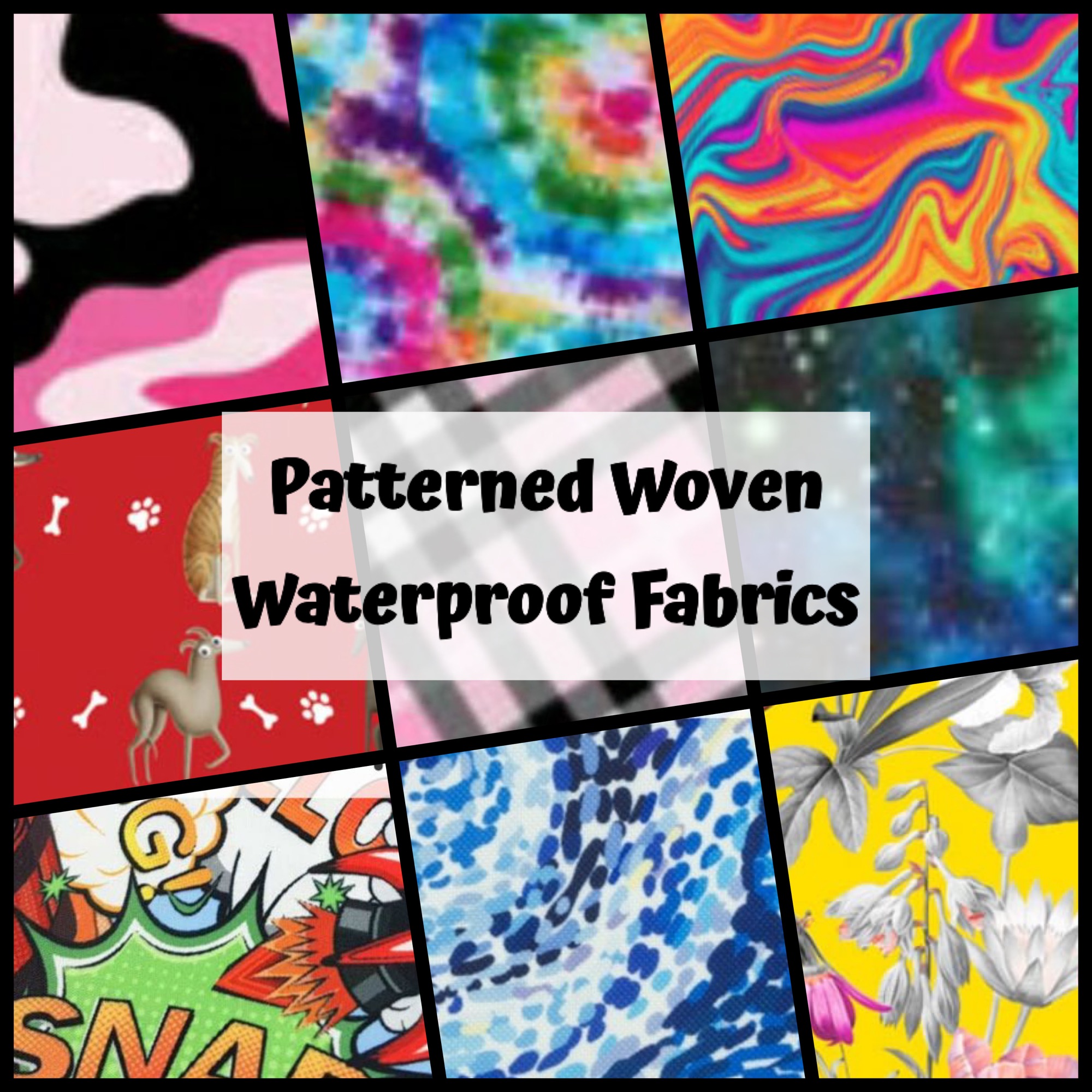 Patterned Woven Waterproof Fabrics